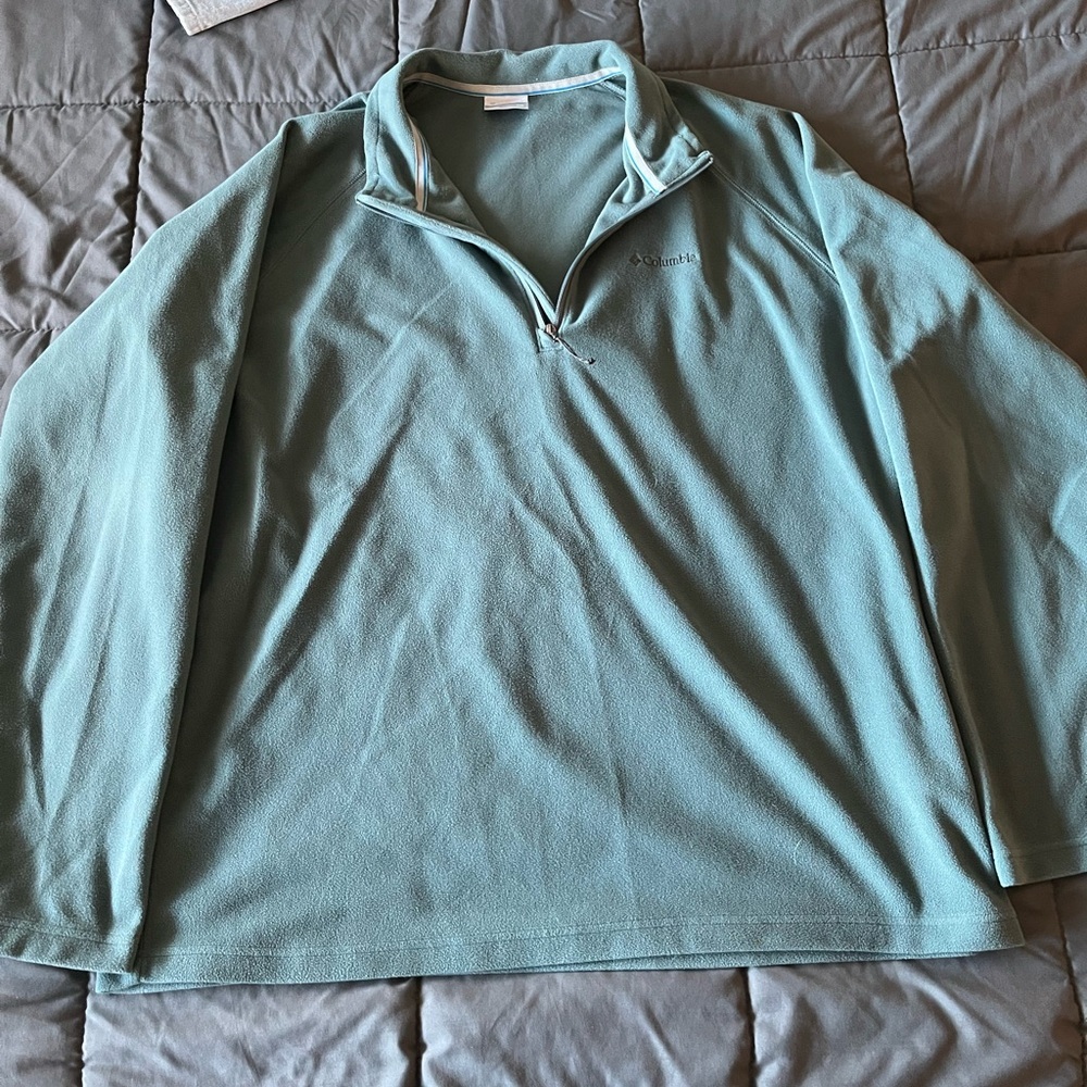 Columbia Men's Aqua Quarter-Zip Pullover